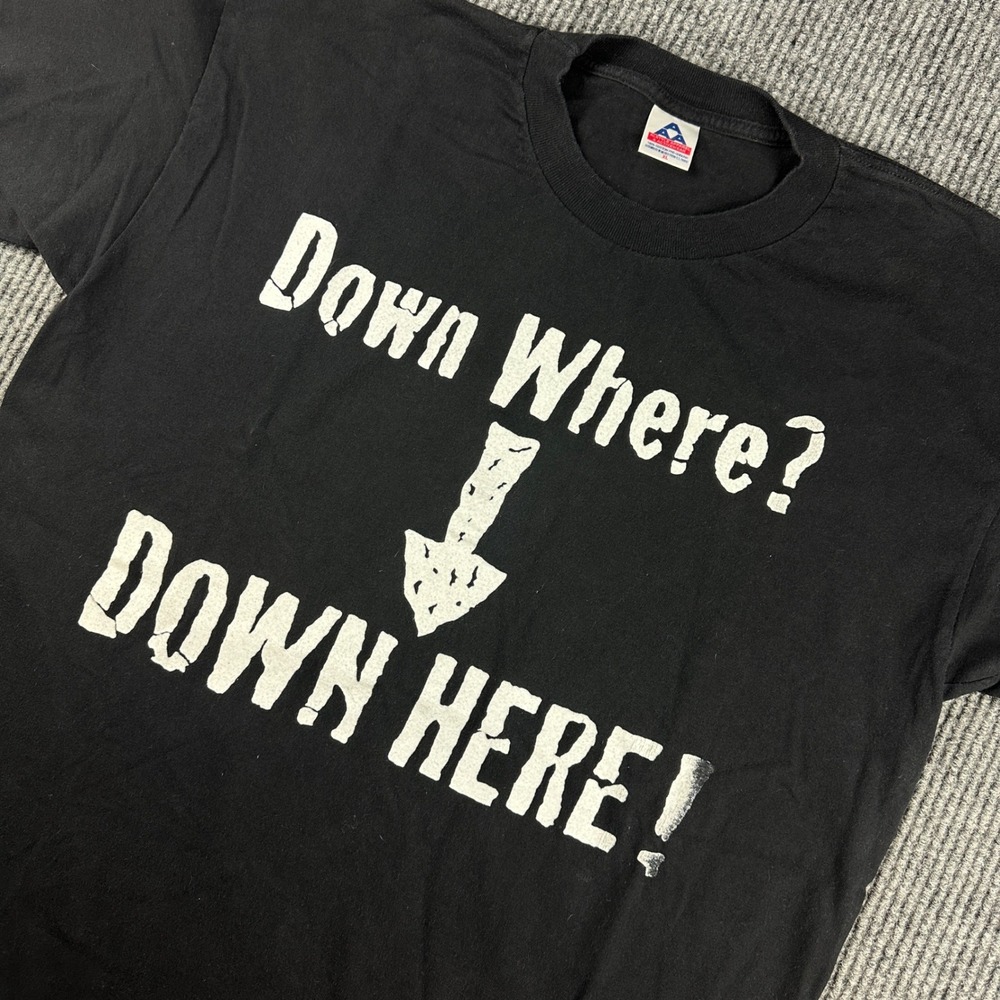 Vintage 1998 WWF D-Generation X Shirt XL Down Where Down Here DX Wrestling Tee